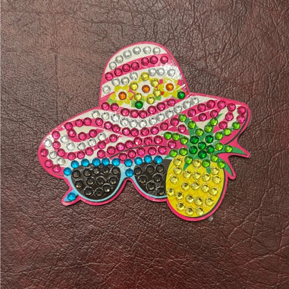 Pink and Yellow Tropical Magnet